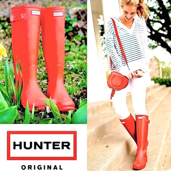 Hunter Shoes - NWT Hunter Original Matte Lighthouse Red Rain Boot